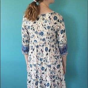 Off white floral dress